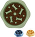 Slow Feeder Dog Bowl - Anti Gulping Healthy Eating Interactive Bloat Stop Fun Alternative Pet Feeding Bowl