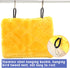 Pet Bird Nest Hammock Hanging Cave Plush Snuggle Tent Bed, Yellow (Medium 9"x 5.31"x 6.3")