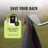 Stripebird Magnetic Clip for Any Towel (Black) - Highest Strength Magnet for Golf Towel - Removable - Golf Towels