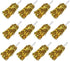XIPEGPA 12 PCS Cheerleading Poms, Metallic Foil Plastic Pom with Baton Handle for Dance Party Decoration