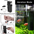 Internal Aquarium Filter 100GPH, 5W Power Filter with Aeration System for 5 to 15 Gallons Fish Tank