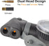 Lumintrail Portable Mini Bike Pump, Fits Presta & Schrader Valves, Frame Mount Tire Air Pump with Pressure Gauge