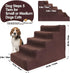 Topmart 5 Tiers Plastic Dog Stairs, Non-Slip Steps for Couch/Bed, Ideal for Old/Injured Dogs and Cats