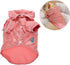 Dog Pajamas Bathrobe, Girls Sleepwear Clothes for Small Dogs, Pink Cotton