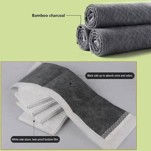 PeSandy 100PCS Chinchillas Rabbit Pee Pads, Pet Toilet/Potty Training Pads, All Absorb & Odor Control Disposable Cage