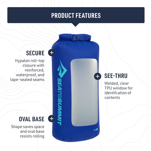 Sea to Summit View Dry Bag, See-Thru Dry Sack for Storage