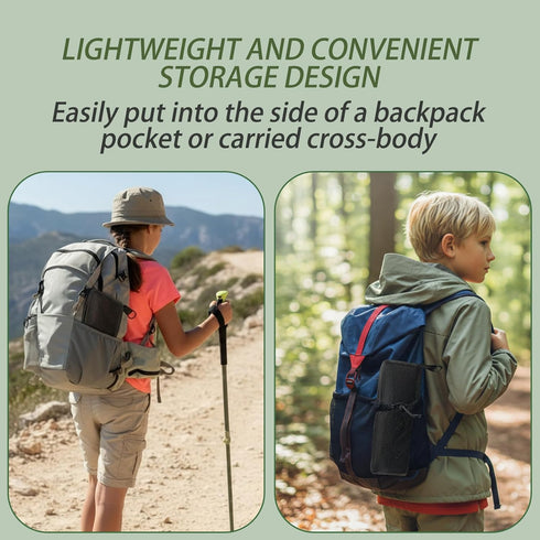 Posyra Backpack 220LBS Setup Foldable Stool, Portable Stool & Pocket Chair for Camping Hiking, Capacity Ultralight
