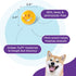 Outward Hound by Planet Dog Nooks Happiness Treat Dispensing Dog Toy - Small, Yellow, Smiley Face