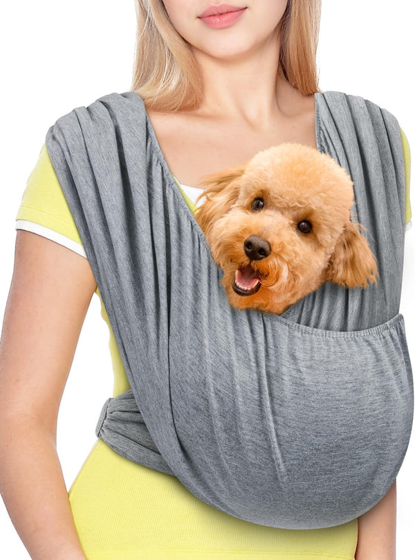 Dog Sling Swaddle Carrier Small Dog Cat Front Facing Carrier for Chest,