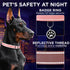TECEUM Reflective Dog Collar – Pink – M – Basic Nylon Pet Collar, Quick Release Buckle