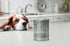 Amici Pet Retro Treats Galvanized Relief Lettering Metal Storage Canister, Food Safe, 72 Ounces