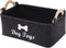 Morezi Felt Pet Toy Box and Dog Storage Basket Organizer - Dark Grey