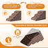 Dog Steps for Bed, 4-Step Dog Ramp for Small Dogs, Non-Slip Design, High Density Foam, Coffee