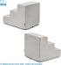 Best Pet Supplies Foam Pet Steps Cover for Small Dogs & Cats, 3-Step Portable Ramp for Couch & High Bed (Sand)
