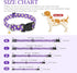 BiPawTi Floral Dog Collars for Large Dogs, Soft Cute Collar with Daisies Charms, Gift for Female Male Dogs (L, Purple)