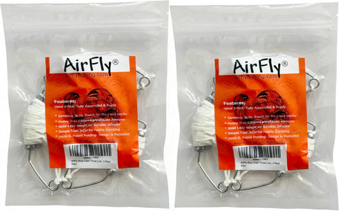 30ft Airfly Blue Crab Throw Line Kit - Cotton Hand Line with Heavy Sinker - Chicken Necking Drop Line for Pier, Dock