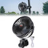 KEMIMOTO Golf Cart Clip Fan with Long Battery Life, 5 Speeds, 360 Degree Rotation, USB Power, Timer, Compatible with