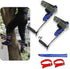 XKMT Upgraded Tree Climbing Spike Set with Safety Adjustable Belt Lanyard and Rope Rescue Gear, Blue