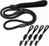 Strong Slip Rope Dog Training Leash (4ft) - 5pc Heavy Duty Durable Braided Nylon Lead with Rubber Stopper & Padded