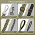 Tactical Dog Leash Heavy Duty - 4-6ft No Pull Bungee for Medium Large Dogs with Comfortable Padded Double Handle, Green