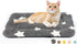 Mora Pets Cat Bed for Indoor Cats, Washable Dog Crate Pad for Small Dogs, Soft Flat Puppy Mattress, Grey, 22 x 13
