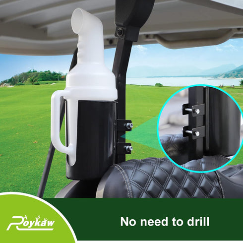 Roykaw Golf Cart Sand Bottle with Holder, Divot Filler Sand & Seed Bottle Compatible with EZGO, Club Car, Yamaha
