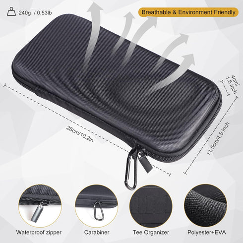 Golf Glove Holder Case with Removable Glove Shaper - Portable Accessories Organizer for Men & Women Golf Caddy