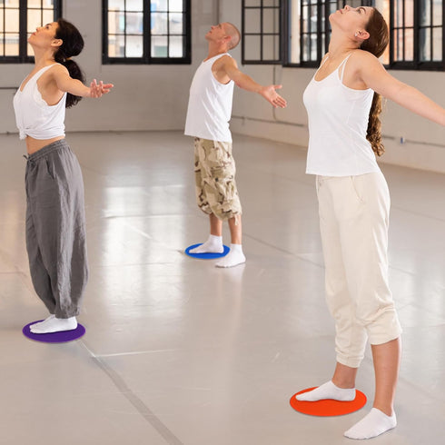 Tinideya TPE Floor Spot Markers Dots for Gym Flat Non Slip Spot Marker Dance Dot for Gym Sports Soccer Basketball