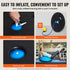 VEVOR Half Exercise Ball Trainer - 23 inch Balance Ball with Resistance Bands and Pump for Home Gym