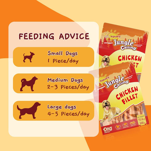 10.6 Jungle Calling Dog Treats Chicken Jerky Training Treats, Slow Roasted Snacks for Medium and Large Dogs Chewy