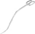 Mandala Crafts Stainless Steel Curved Aquarium Scissors for Aquatic Plants - Extra Long Silver Wave Scissors