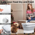 20-23 Lbs Collapsible Dog Food Storage Container, Airtight with Transparent Lid, Multifunctional for Pet Food