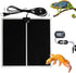 MQ Reptile Terrarium Heat Pad with LCD Digital Aquarium Thermometer, 5.5 x 6in Power Adjustment Heater Mat