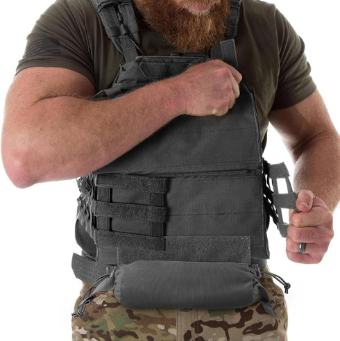 WYNEX Tactical First Aid Drop Dump Pouch, Medical Trauma Roll Up Bag with Hook-N-Loop for Chest Rig Vest