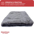Downtown Pet Supply Medium Dog Crate Mat, Charcoal/Silver, 29 in x 20 in