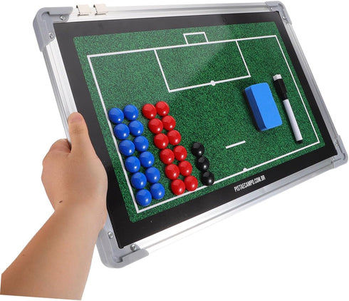Football Coaching Board Soccer Training Whiteboard Aluminum Alloy Dry Erase Marker Board for Coaches with Magnetic