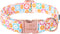 Cotton Dog Collar for Spring and Summer, Adjustable Puppy Collar with Safety Metal Buckle for Small, Medium, and Large