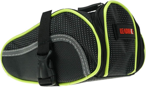 Ryhpez Bike Saddle Bag - Waterproof Bicycle Bag Back Seat Pouch for Outdoor Night Safety Ride, Green