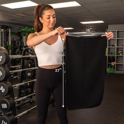 S&T INC. Microfiber Sweat Towel for Gym, Yoga Towel for Home Gym, 3 Pack Workout Towels
