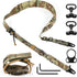 QD Sling 2 Point Quick Adjust Gun Sling with HK Hook, Soft Shoulder Pad for Hunting