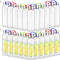 Zubebe 24 Pcs Water Bottles Bulk, 17 oz Reusable Acrylic Bottles with Stainless Steel Leak Proof Lids