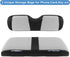MOSNAI Golf Cart Rear Seat Covers for EZGO, Club Car, Yamaha, Breathable Polyester Mesh and Leather