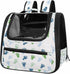 Baby Footprints Pattern Green Blue (1) Cat Backpack, Dog Backpack Carrier, Pet