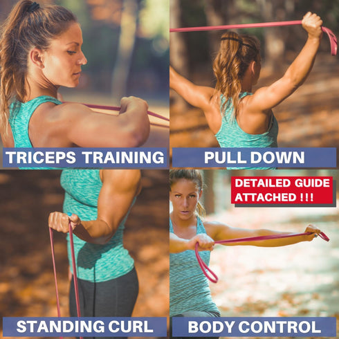 LEZER Resistance Band, Pull Up Bands, Exercise Bands for Home Gym Fitness, Stretching, Physical Therapy, Yoga