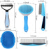 5-in-1 Pet Grooming Kit with Self-Cleaning Slicker Brush for Dogs & Cats, Includes Undercoat Rake, Dematting Comb