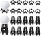 Plastic Golf Tees, 20Pcs Simulator Tees for Indoor Outdoor Practice, Pack of 10 Tall & 10 Small for Driving Range