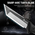 NedFoss Tactical Survival Knife - 440C Steel Blade, G10 Handle, Kydex Sheath, Fire Starter - Camping Gift for Men