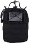 LINE2design First Aid (Ifak) Pouch EMS Bag - Tactical EDC Rescue Utility Gear IFAK Bags for Hiking, Includes USA Patch