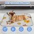 imiBBWQu Summer Summer 27" 22" Cooling Mat for Dogs Fish Duck Starfish Yellow White Coolingdog Mat Washable Dog Pad Bed