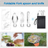Lixada Camping Cookware Set, Portable Mess Kit, Outdoor Cooking Set with Stove, Spoon, Fork for Travel